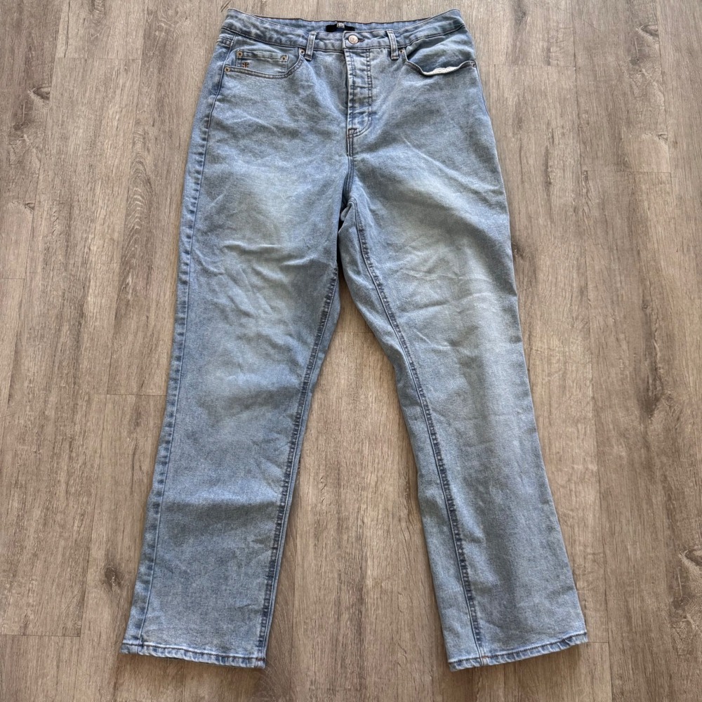 Frye Womens Straight Leg Jeans Light Wash High Rise Button Fly 10/30 QS23020DL